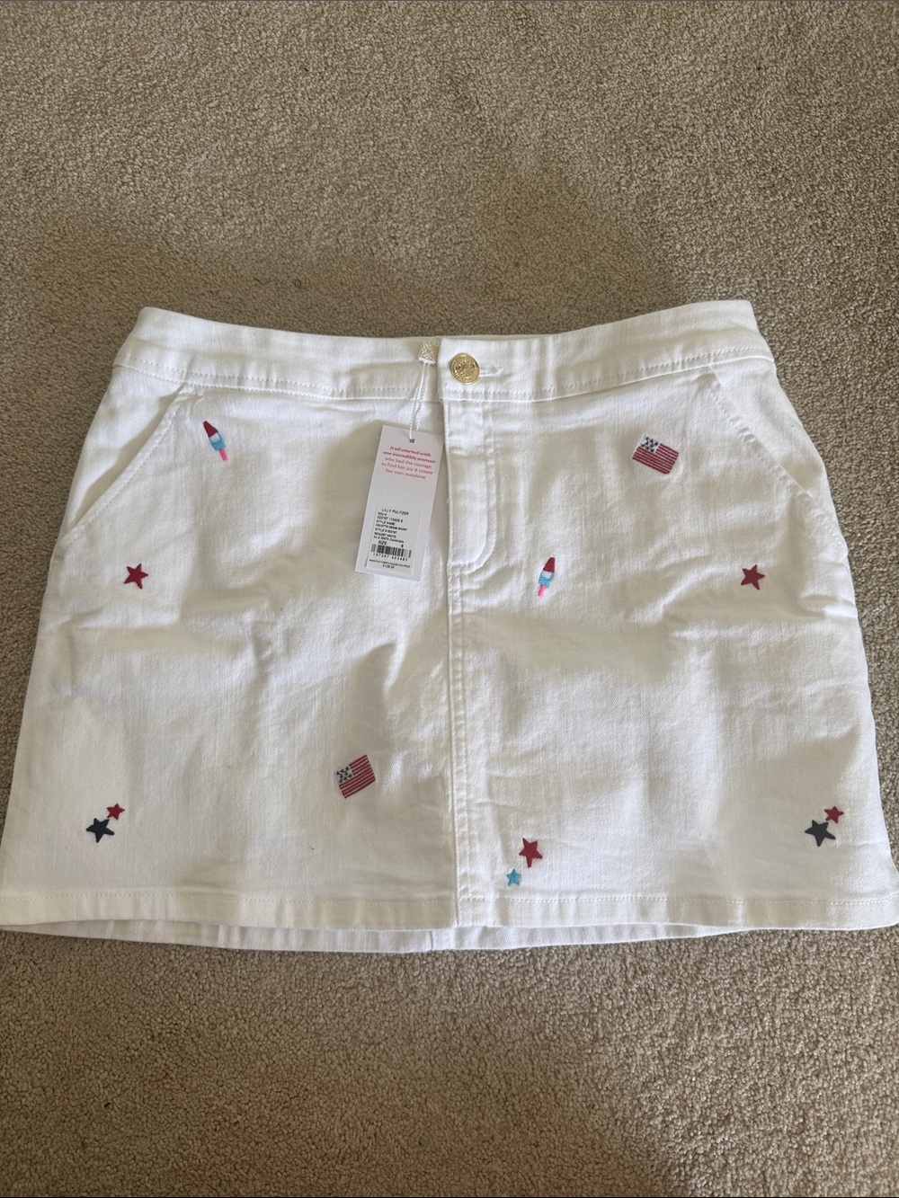 SOLD OUT Lilly Pulitzer Colette Denmin Skirt in Its a 250th Celebration Print!